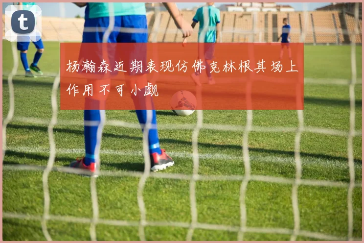 杨瀚森近期表现仿佛克林根其场上作用不可小觑
